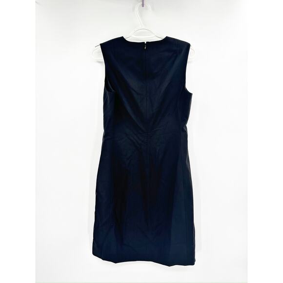 Theory Black Sleeveless Fitted Good Wool Dress Size 4 NWT - Picture 7 of 7